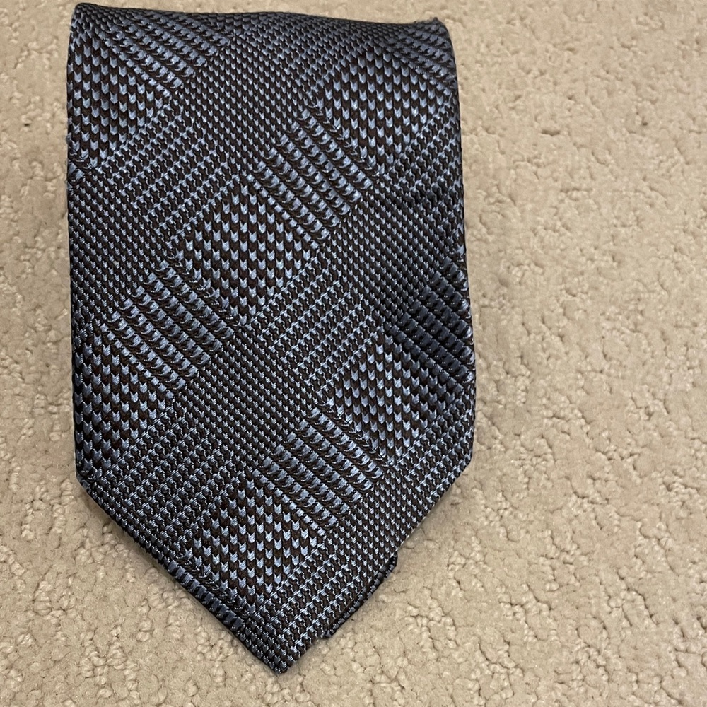 Nicola Ferri Elegant Black Patterned Men's Tie CB
